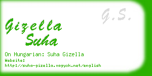 gizella suha business card